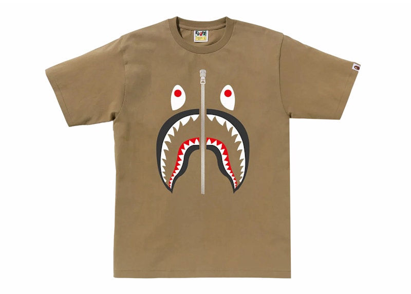 BAPE Shark Tee Beige