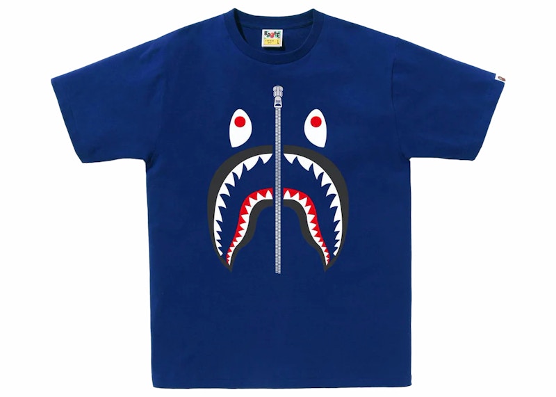 BAPE Shark Tee Dark Blauw