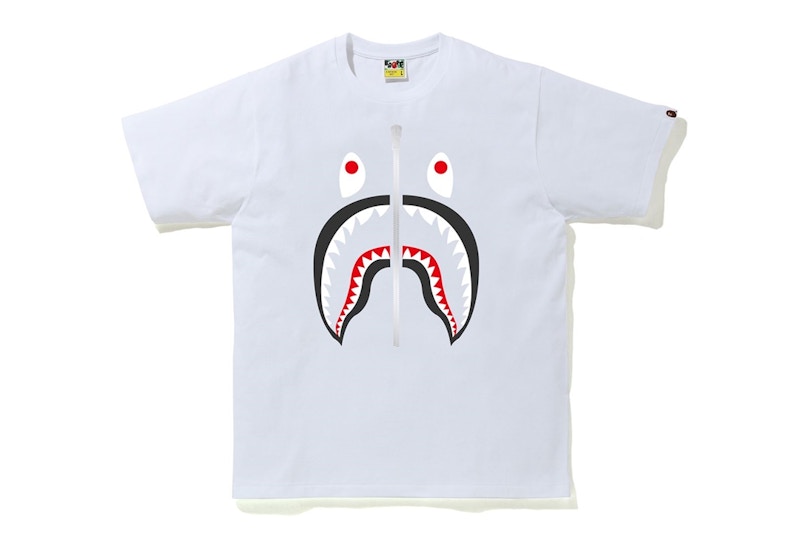BAPE Shark Tee Wit