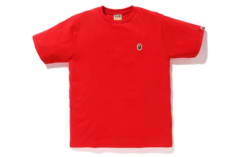 BAPE Silicon Ape Head One Point Tee Rood