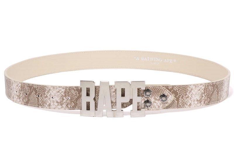 BAPE Snake Belt Beige
