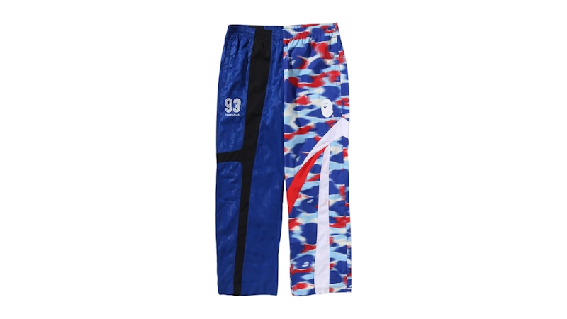 BAPE Split Relaxed Fit Track Pants Blauw