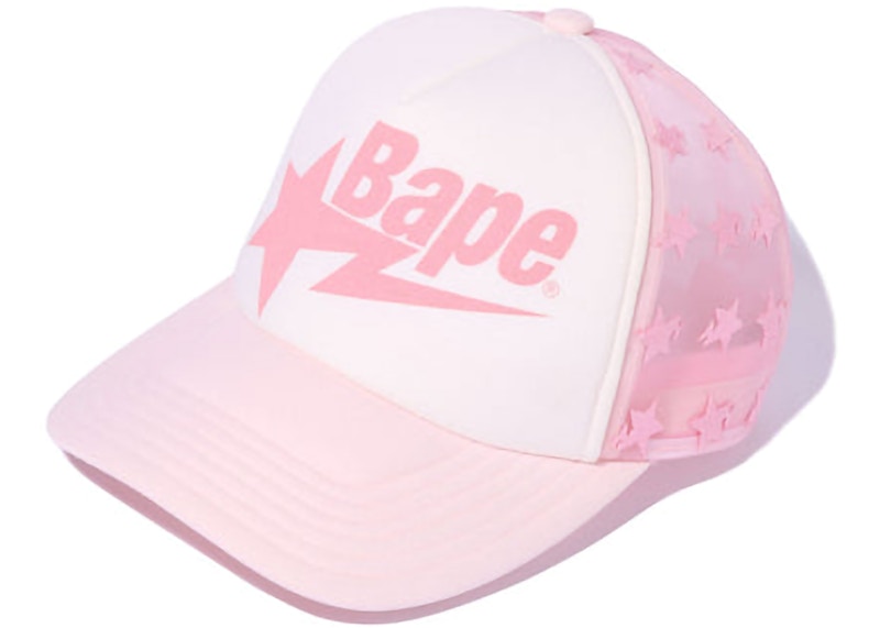 BAPE Sta Allover Mesh Cap Roze
