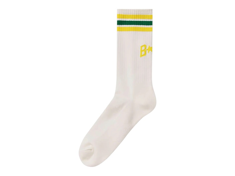 BAPE Sta Line Socks Geel