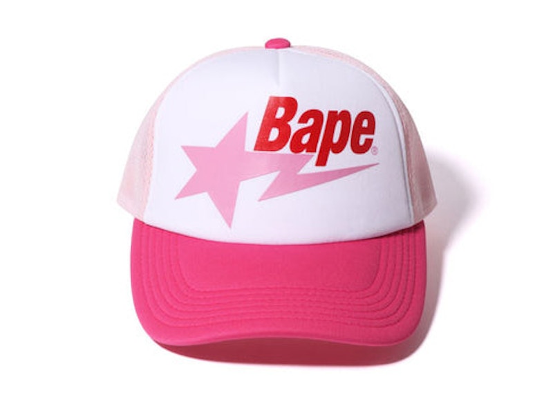BAPE Sta Mesh Cap Roze
