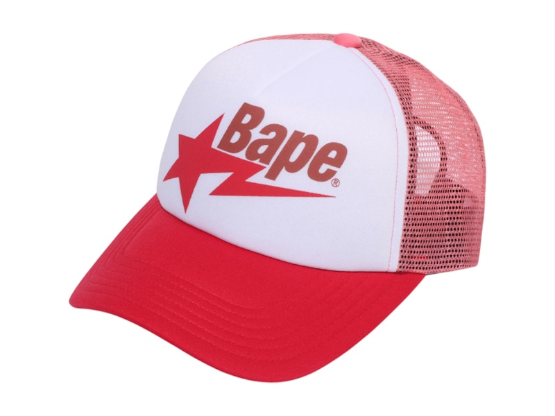 BAPE Sta Mesh Cap Rood