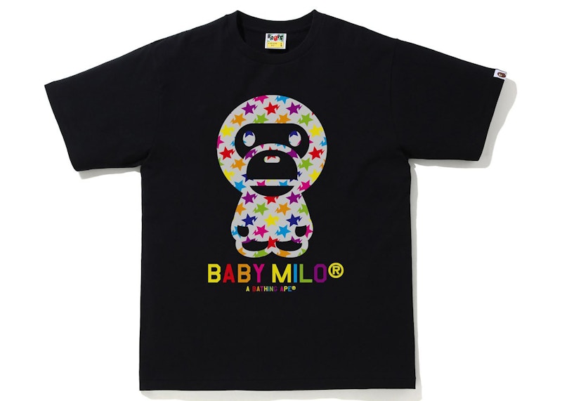 BAPE Sta Pattern Baby Milo Tee Zwart