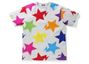 BAPE Sta Pattern Relaxed Fit Tee Multi Multicolor