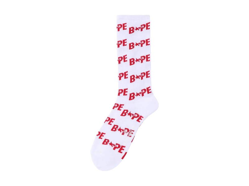 BAPE Sta Socks Rood