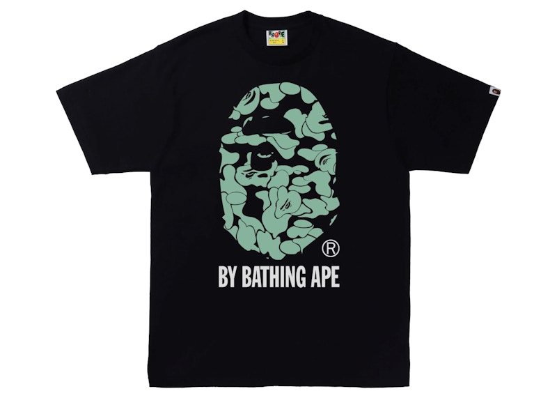 BAPE Text Code Camo By Bathing Ape Tee Zwart