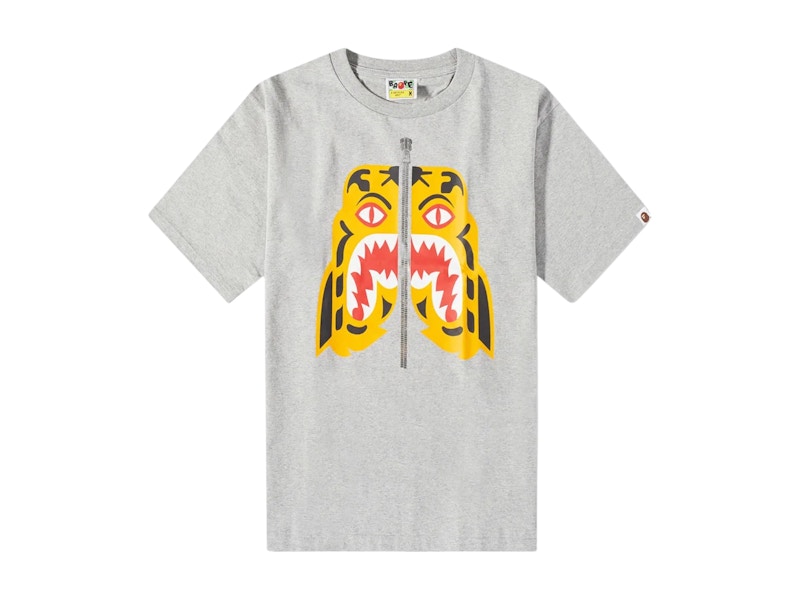 BAPE Tiger Tee Heather Grijs