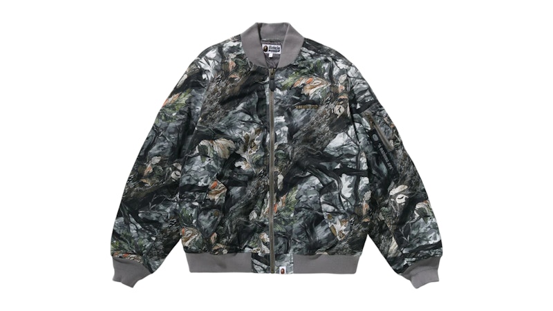 BAPE Tree Edge Camo Bomber Jacket Bruin