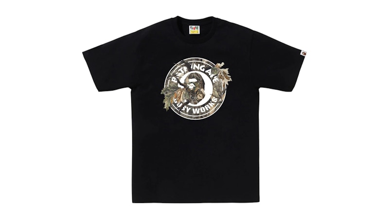 BAPE Tree Edge Camo Busy Works Tee Zwart