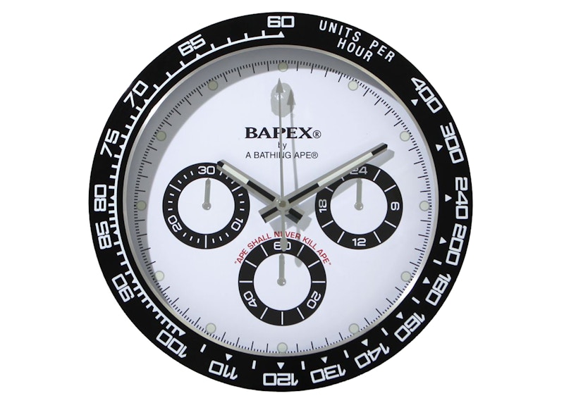 BAPE Type 4 BAPEX Wall Clock Zwart