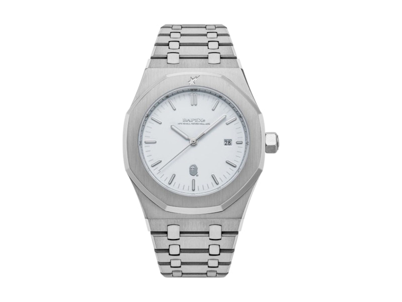 BAPE Type 9 BAPEX Watch Zilver