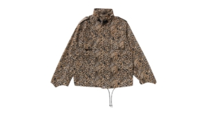 BAPE Wild Leopard Pattern M-65 Jacket Beige