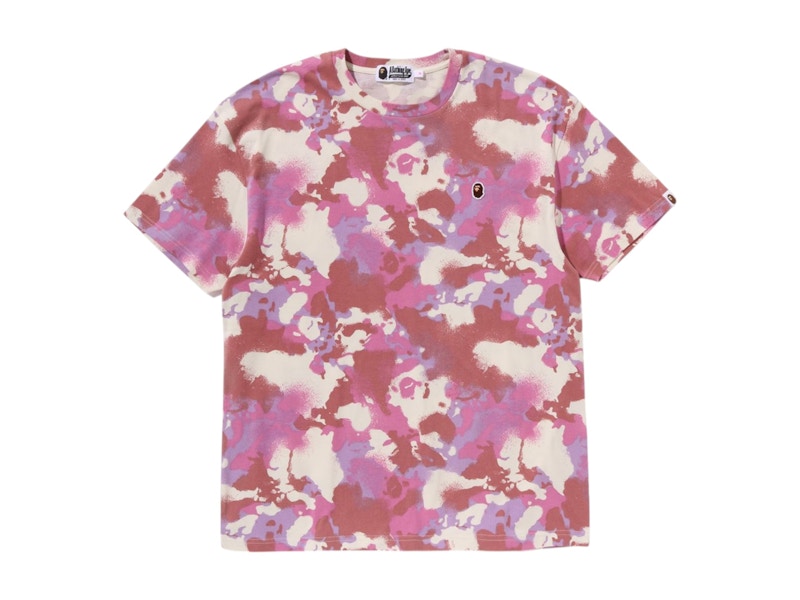 BAPE Women’ Map Camo Oversized Tee Roze
