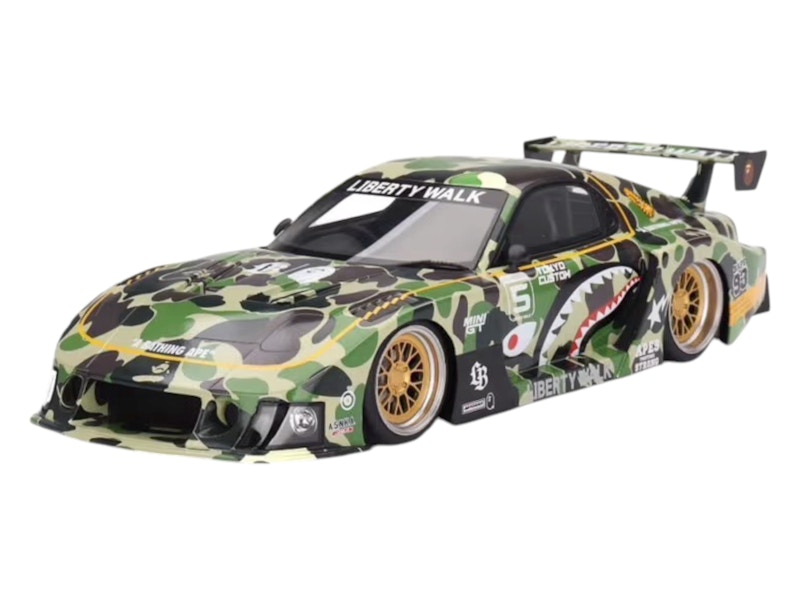 BAPE XLBWK Mini GT ABC Camo FD RX7 1/18