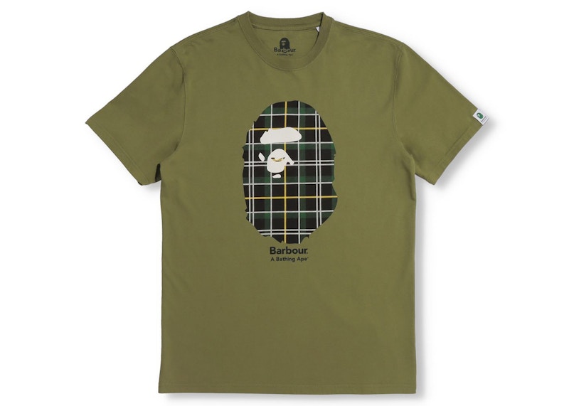 BAPE x Barbour Tee Groen