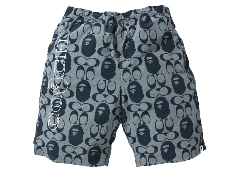 BAPE x Coach Shorts Blauw