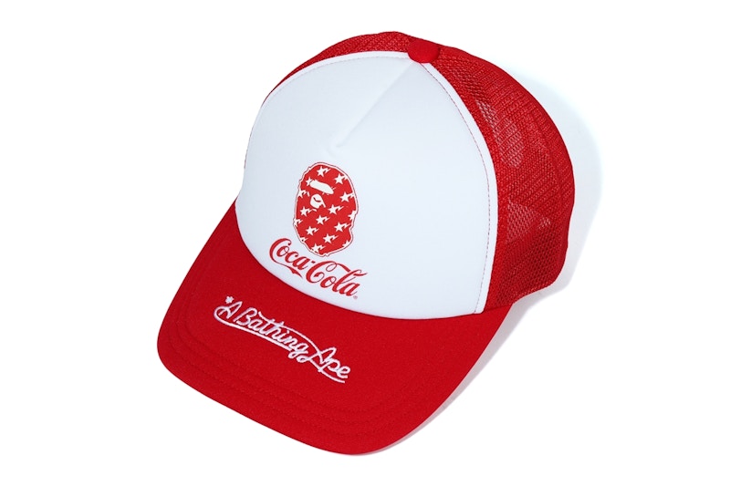 BAPE x Coca Cola Mesh Cap Rood