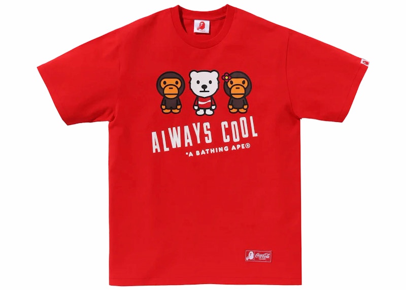BAPE x Coca-Cola Milo Tee Rood