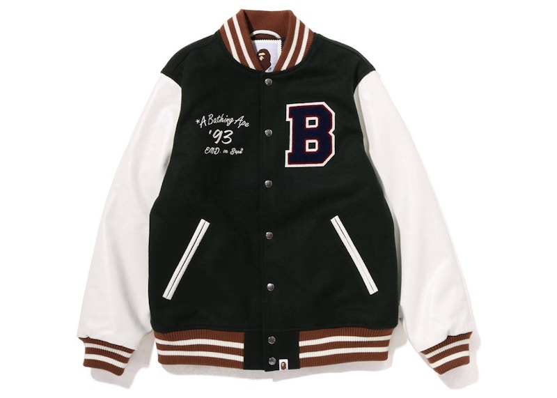 BAPE x END. Varsity Jacket Groen