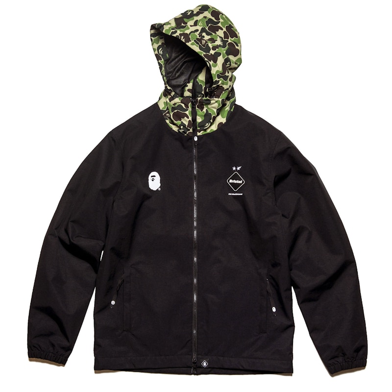 BAPE x F.C.R.B. Seperate Practice Jacket Zwart