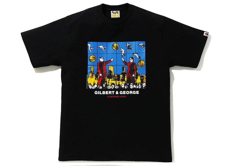 BAPE x Gilbert & George Flight Tee Zwart