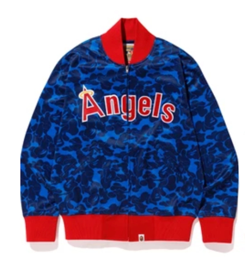 BAPE x Mitchell & Ness Angels Jacket Blauw