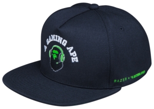 BAPE x Razer Snapback Cap Zwart