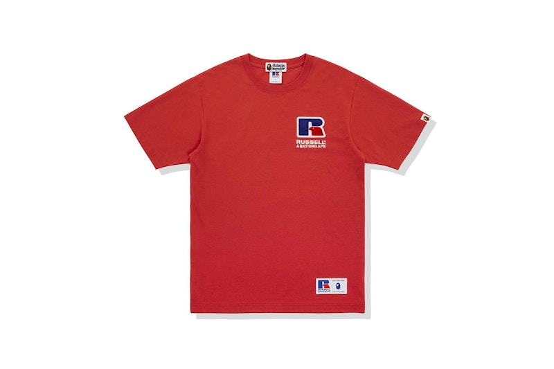 BAPE x Russell College Tee Rood