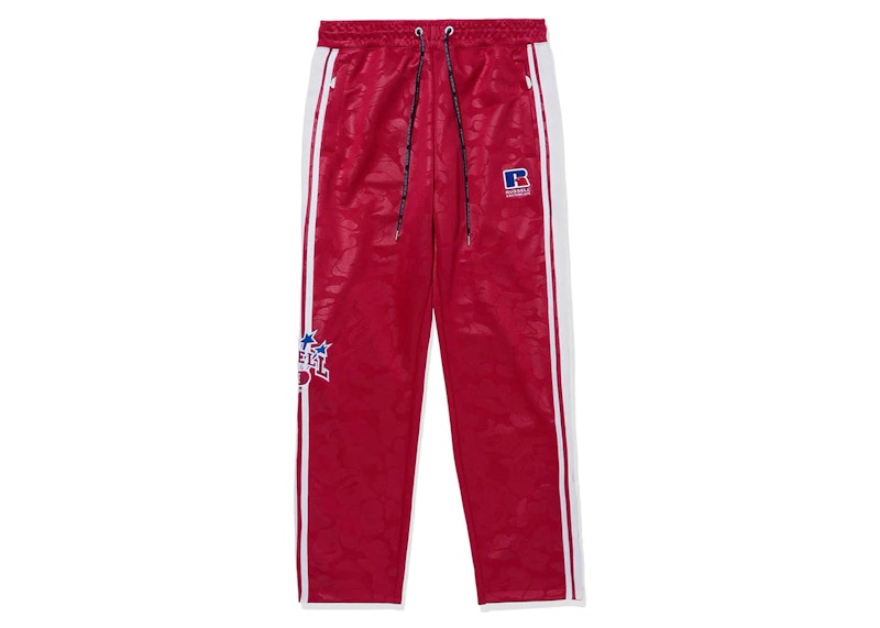 BAPE x Russell Track Pants Rood