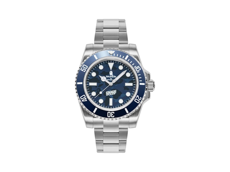 BAPE x Stadium Goods BAPEX Watch Zilver