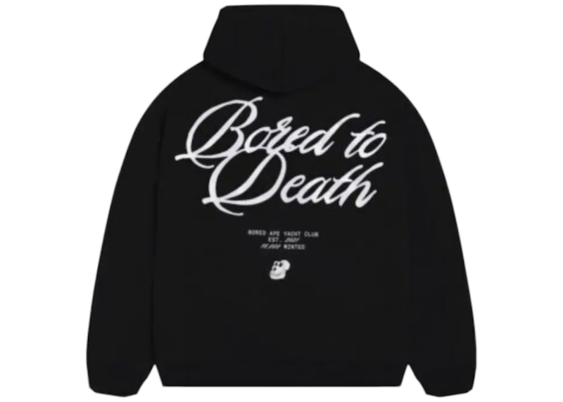 BAYC Bored Script Hoodie Zwart