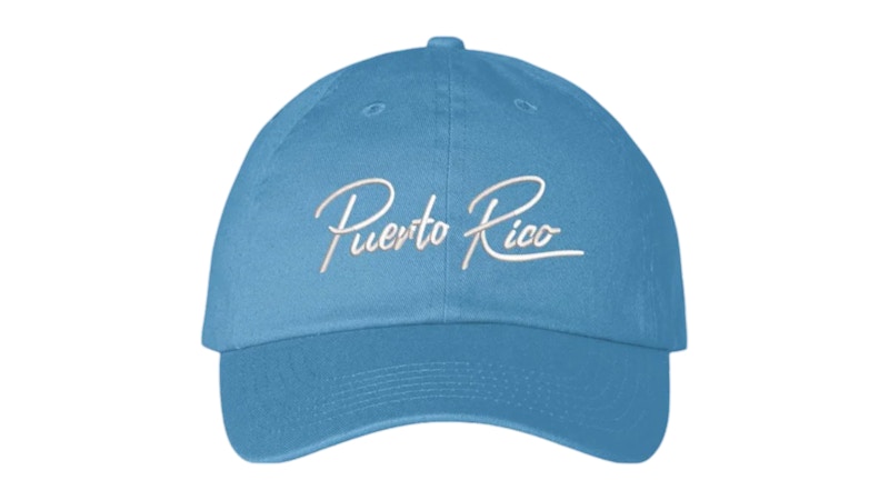 Bad Bunny DTMF Puerto Rico Dad Hat Blauw