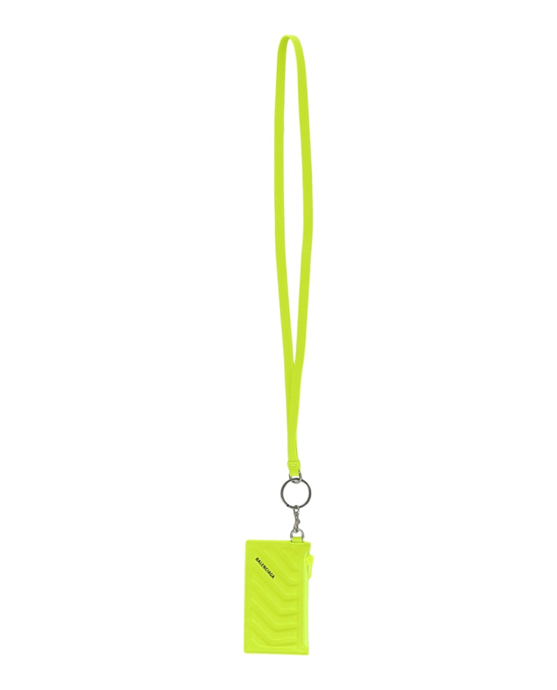 Balenciaga Keyring Card Case Bright Groen