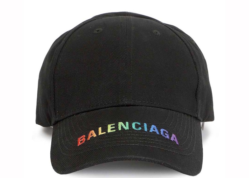Balenciaga Logo Embroidered Cap /Multi Multicolor