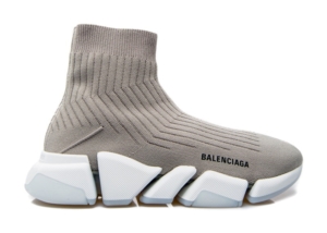 Balenciaga Speed Trainer Rib-Knit Light Grijs