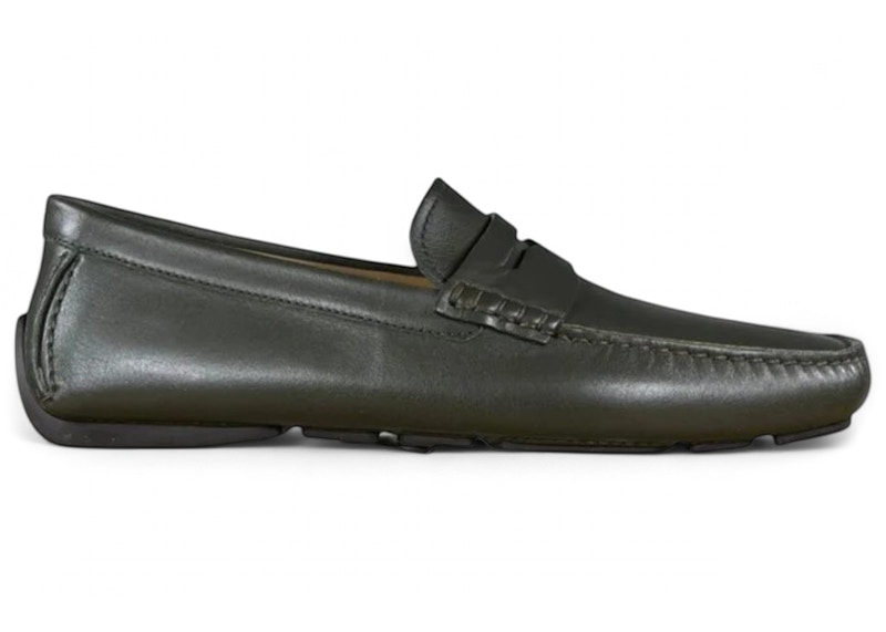 Bally Warno Leather Drivers Fango