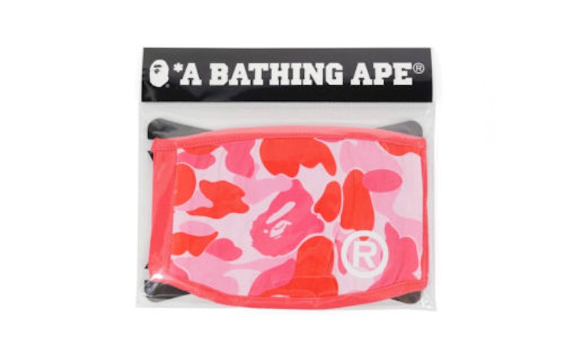 BAPE ABC Camo Mask Roze