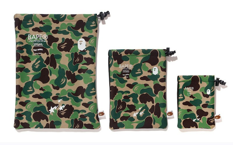 BAPE ABC Gadgets Pouch Set Groen