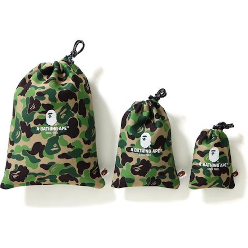 BAPE Abc Gadgets Pouch Set Set Groen