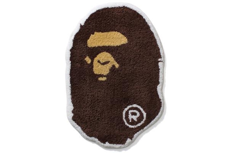 BAPE Ape Head Rug Bruin