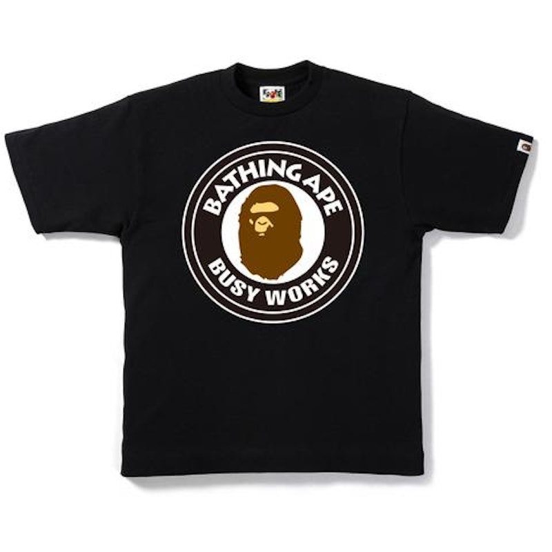 BAPE Busy Works Tee Tee Zwart