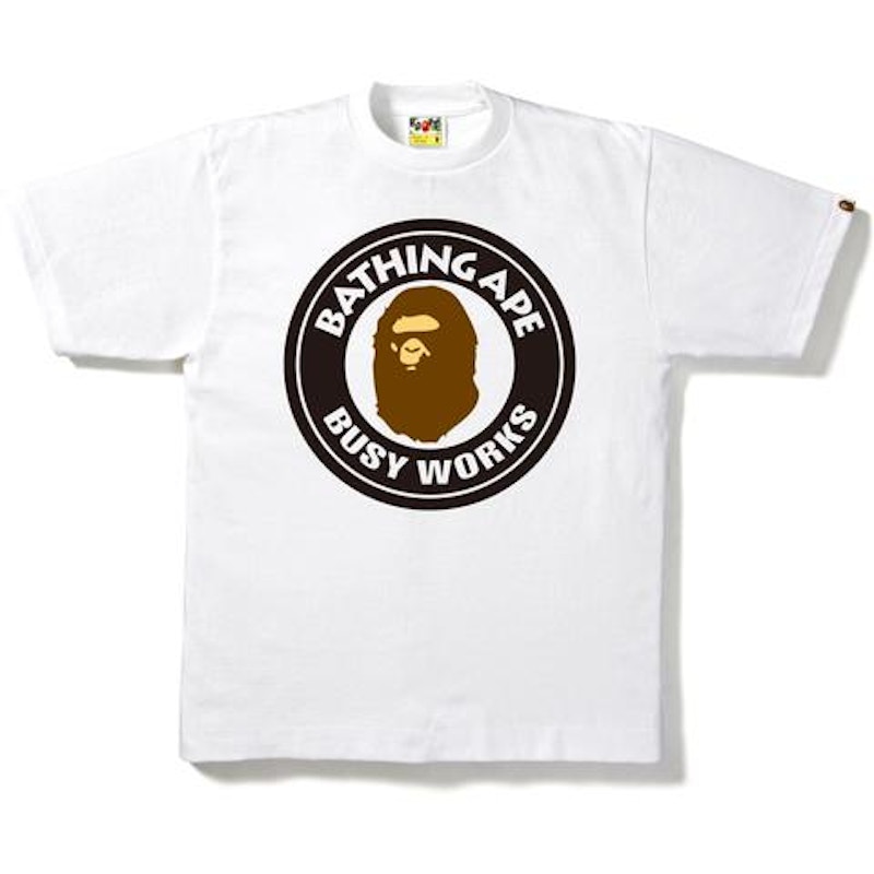 BAPE Busy Works Tee Tee Wit