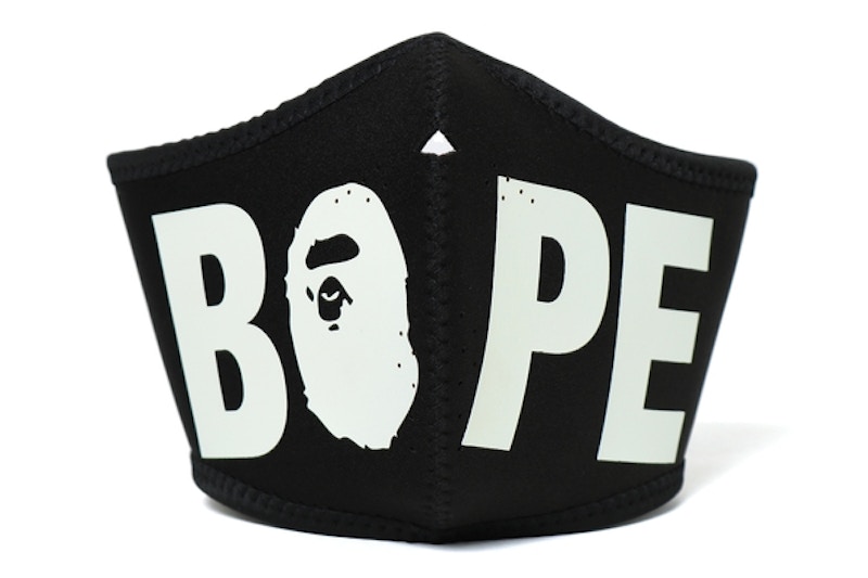 BAPE Glow In The Dark Mask Zwart