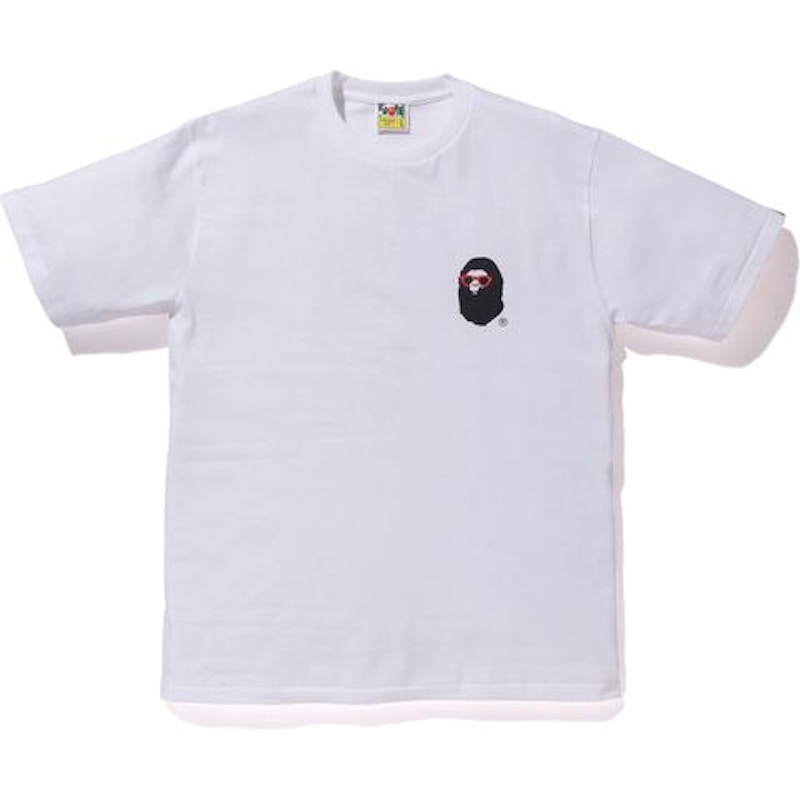 BAPE La College Back Print Tee Tee Rood