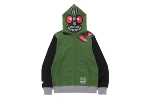 BAPE Masked Rider Hoodie Groen