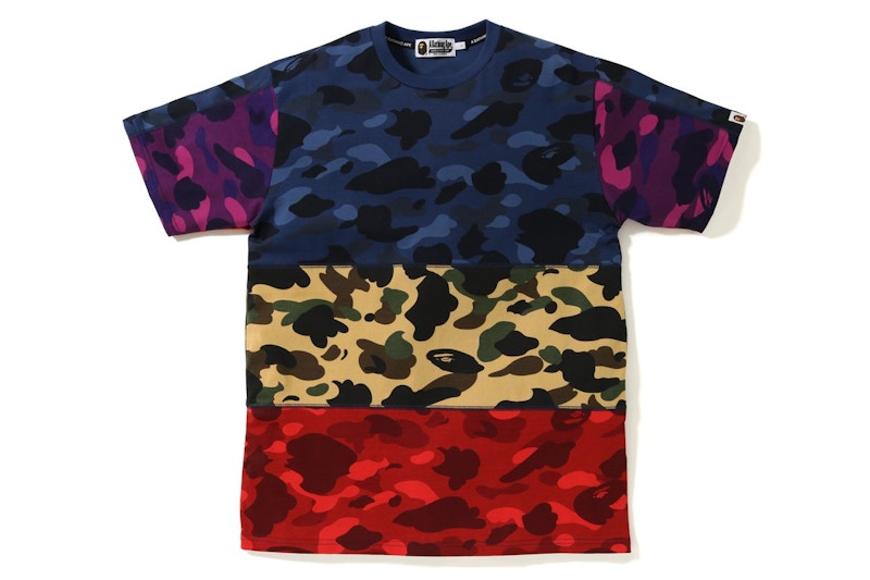 BAPE Mix Camo Tee Multi Multicolor